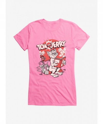 Tom and Jerry Firecracker Prank Junior Girls T-Shirt