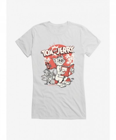 Tom and Jerry Firecracker Prank Junior Girls T-Shirt