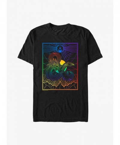 Dungeons & Dragons Gradient Landscape T-Shirt - Big & Tall Men's BLACK