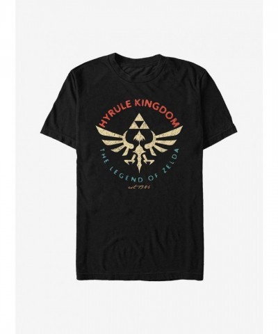 Nintendo Zelda Adventure Fly High T-Shirt - Black Men's