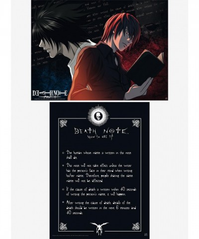 Death Note Official Poster Pack with L & Light
