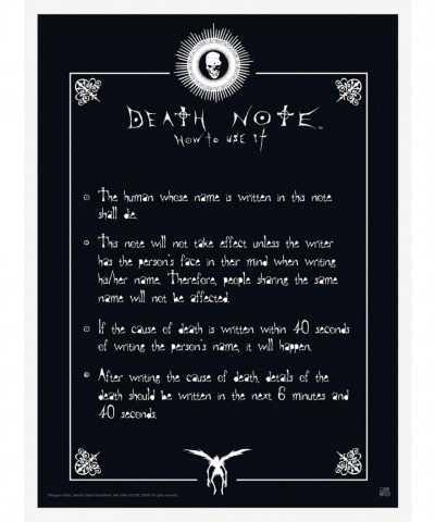 Death Note Official Poster Pack with L & Light