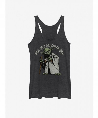 Star Wars Green Junior Girls Tank Top - Black