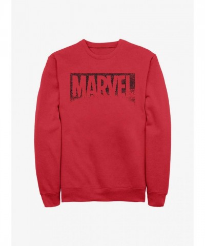Marvel Red Snap Logo Unisex Sweatshirt