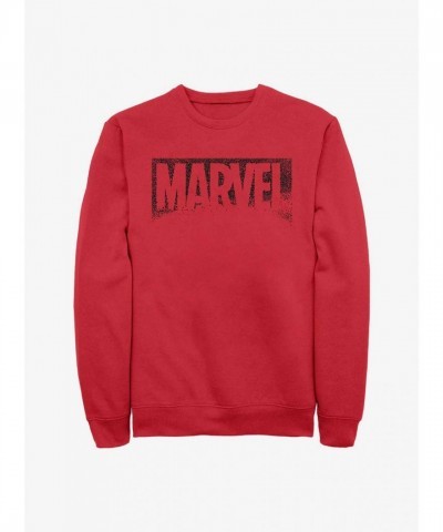 Marvel Red Snap Logo Unisex Sweatshirt