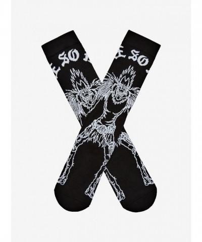 Death Note Ryuk Outline Crew Socks for Unisex