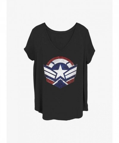 Marvel The Falcon and Winter Soldier Graphic T-Shirt for Girls - Plus Sizes - Black