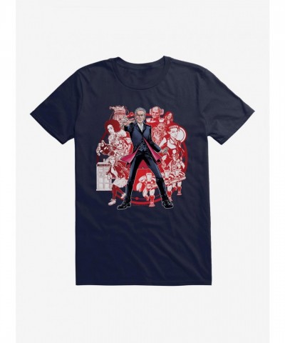 Doctor Who 12th Doctor Blue Character T-Shirt for Men