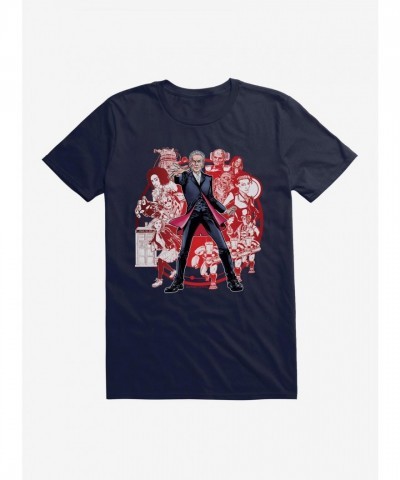 Doctor Who 12th Doctor Blue Character T-Shirt for Men
