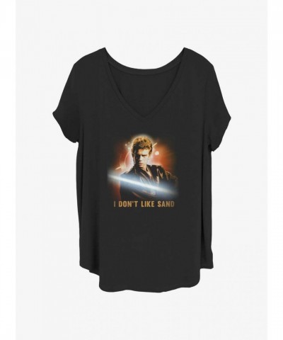 Star Wars Anakin Skywalker T-Shirt for Girls - Plus Size Black