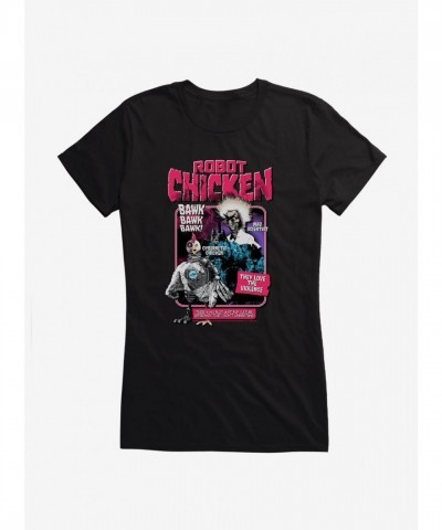 Robot Chicken Violence-Themed Lightweight T-Shirt for Girls