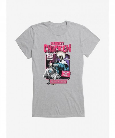 Robot Chicken Violence-Themed Lightweight T-Shirt for Girls