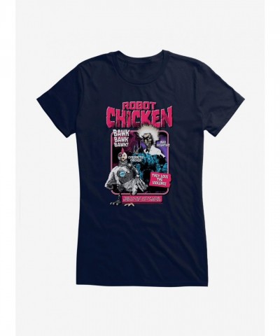Robot Chicken Violence-Themed Lightweight T-Shirt for Girls