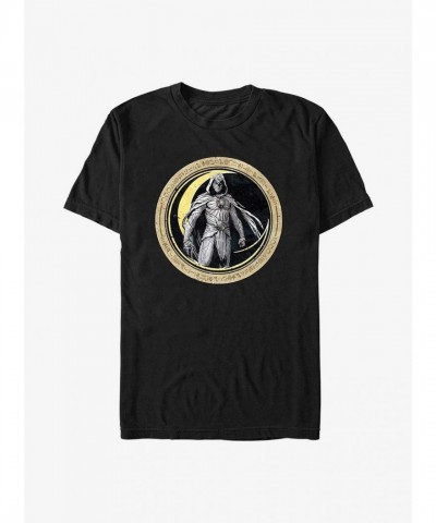 Marvel Moon Knight Graphic Badge T-Shirt - Black Men's