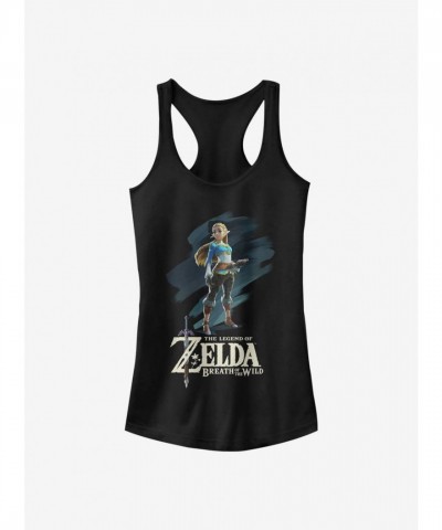 The Legend of Zelda Inspired Girl's Tank Top - Black