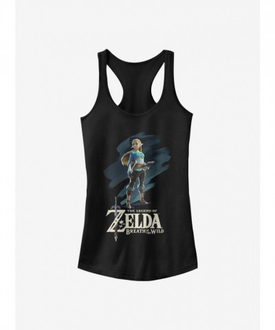 The Legend of Zelda Inspired Girl's Tank Top - Black
