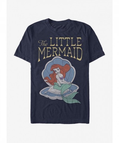 Disney Little Mermaid Distressed Blue T-Shirt for Men
