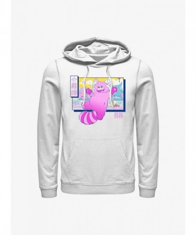 Disney Pixar Turning Red White Panda Pose Hoodie for Men