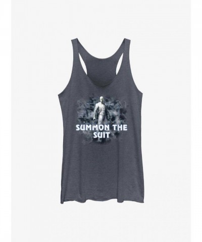Marvel Moon Knight Suit Inspired Girls Tank Top - Blue
