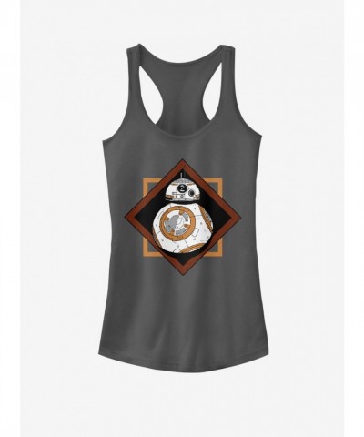 Star Wars BB-8 Black Girls Tank Top