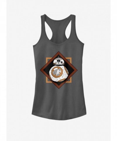 Star Wars BB-8 Black Girls Tank Top