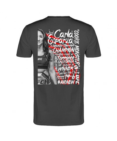Men's Official UFC Esparza "Cookie Monster" Stats T-Shirt - Black
