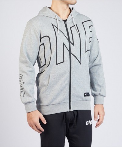 ONE Championship Official Walkout Gray Zip Hoodie