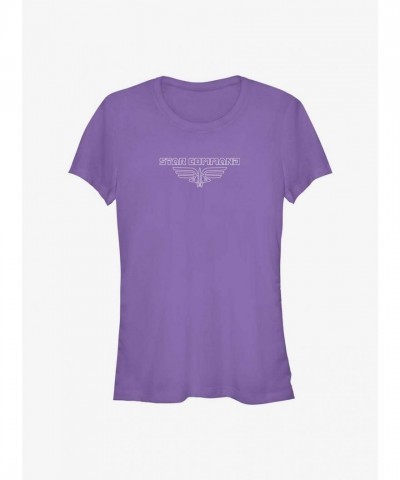 Disney Pixar Lightyear Star Design T-Shirt for Girls - Purple