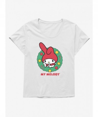 My Melody Christmas Wreath Plus Size Tee for Girls