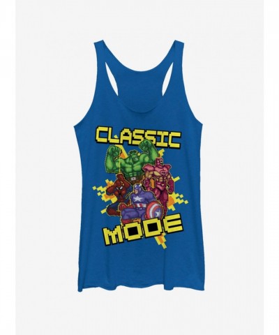 Marvel Classic Mode Girls Blue Tank Top