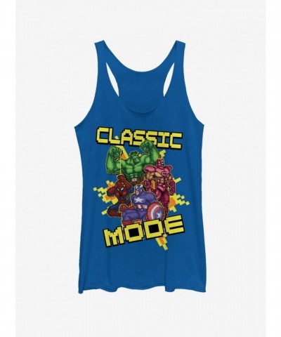 Marvel Classic Mode Girls Blue Tank Top