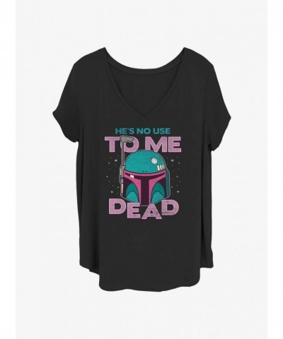 Star Wars T-Shirt for Girls - "He's No Use To Me Dead" Plus Size - Black