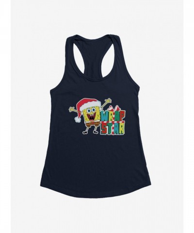 SpongeBob SquarePants Girls Lightweight Wrap Star Tank