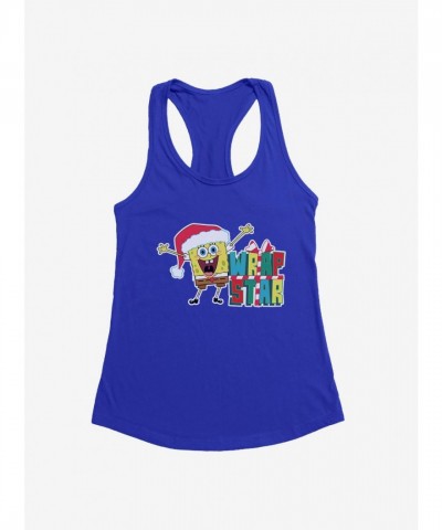SpongeBob SquarePants Girls Lightweight Wrap Star Tank