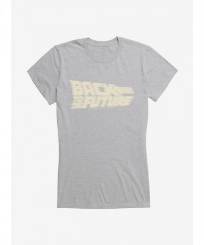 Back To The Future Blurred Script Junior T-Shirt for Girls