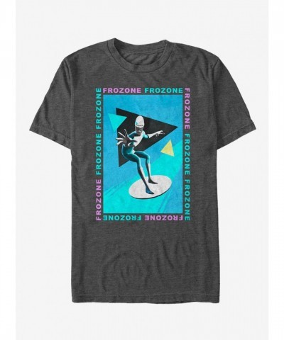 Disney Pixar Incredibles Frozone 90's Vibes Men's Black T-Shirt