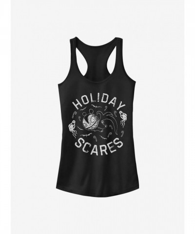 The Nightmare Before Christmas Scary Teddy Holiday Scares Girls Tank Top - Black