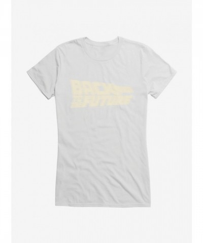 Back To The Future Blurred Script Junior T-Shirt for Girls