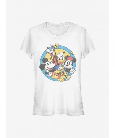 Disney Girls Original Buddies Mickey Mouse White T-Shirt