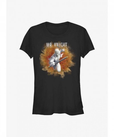 Marvel Mr. Knight Graphic Tee for Girls - Black