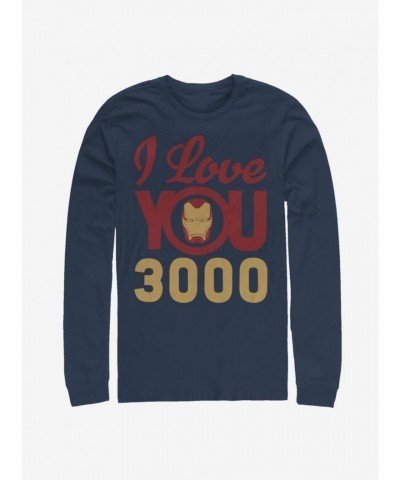Marvel Iron Man Endgame Iconic Long-Sleeve T-Shirt - Men's Blue