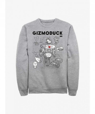 Disney Ducktales Grey Gizomoduck Design Men's Sweatshirt