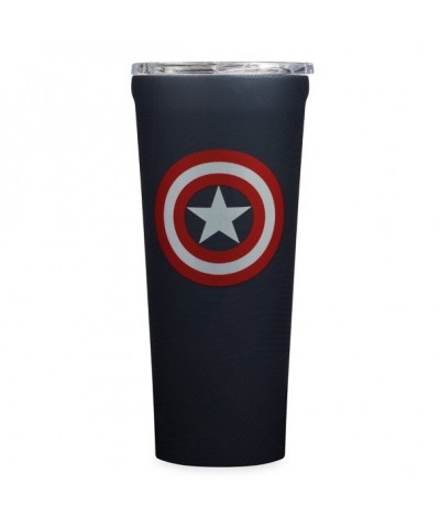 Captain America Insulated Tumbler by Corkcicle, Stainless Steel, 24 Oz Capacity