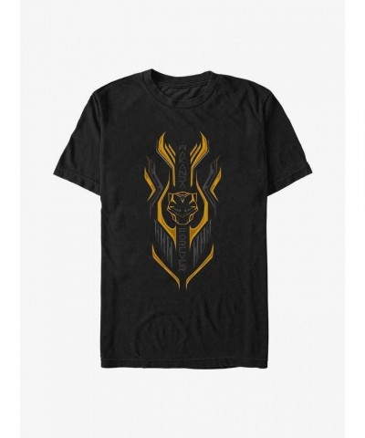 Marvel's Black Panther: Wakanda Forever Vertical Badge Tee - Men's Black