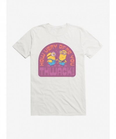 Minions Vintage How Dare You Unisex T-Shirt - White