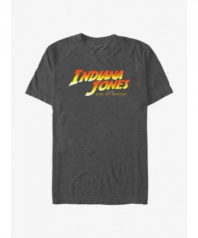 Indiana Jones T-Shirt - Grey Dial of Destiny Logo for Men