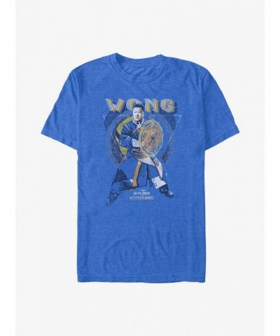 Marvel's Doctor Strange T-Shirt - Wong Sorcerer, Blue Men's Lightweight Cotton
