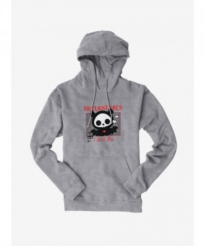 Skelanimals Unisex Heavyweight Hoodie - Still Bite Design