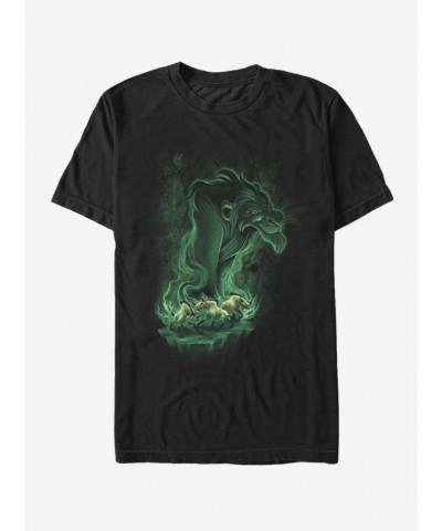 Lion King Scar Graphic T-Shirt - Black Unisex