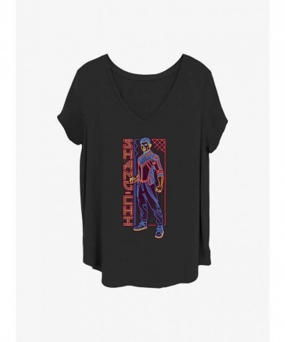 Marvel's Neon Chi Girls Plus Size T-Shirt - Shang-Chi Legend Black